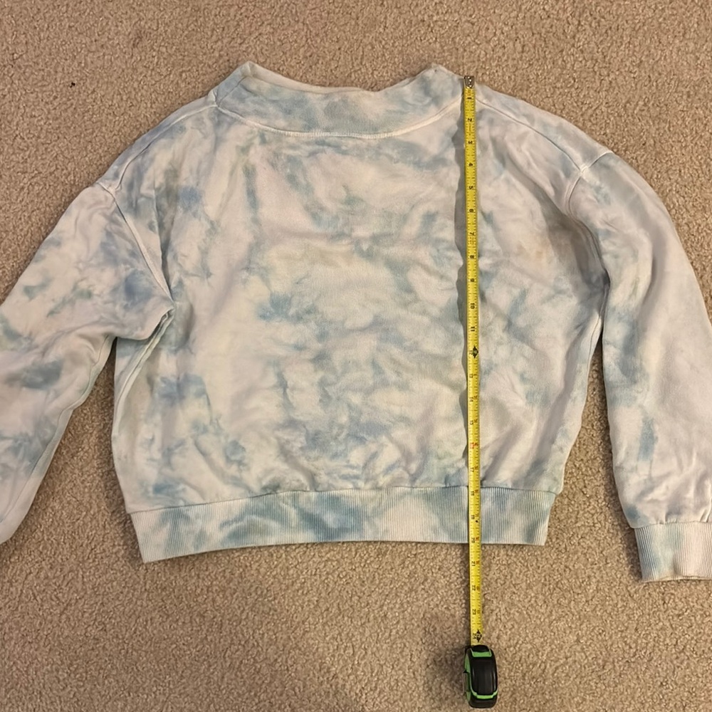 Anthropologie Blue Tie-Dye Sweatshirt